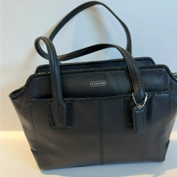 Coach Taylor Leather Bette Mini Tote Crossbody Bag in Black - Picture 2 of 4